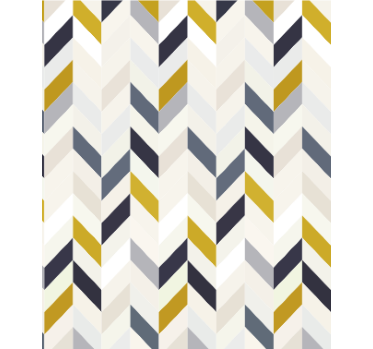 Yemek odası duvar kağıdı chevron zigzag deseni - TenStickers