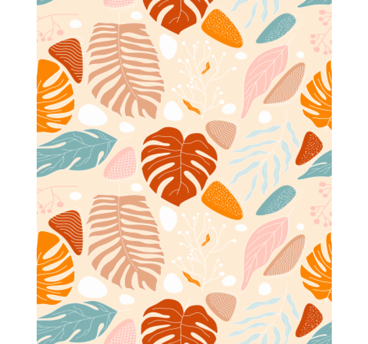 Doğa duvar kağıdı rengarenk yaprak - TenStickers