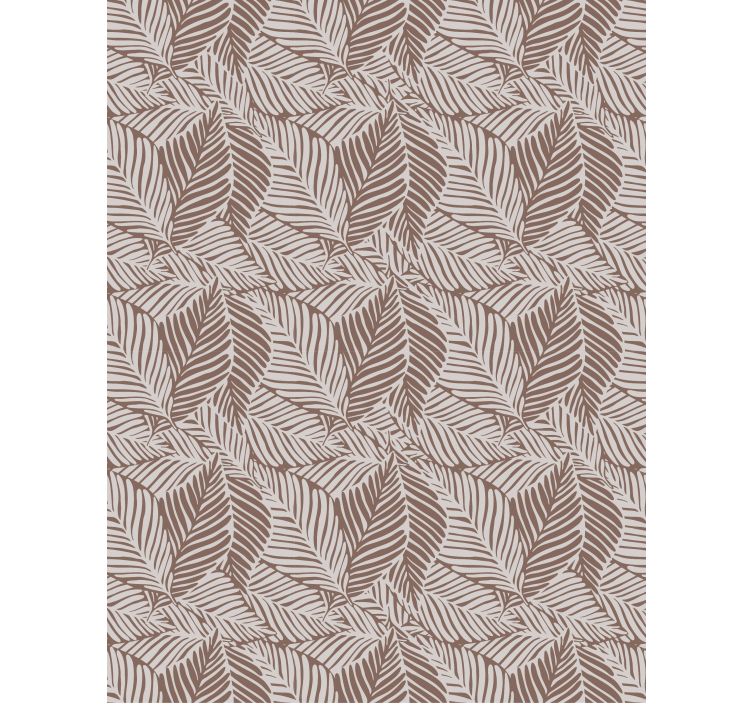 Doğa duvar kağıdı terracotta yapraklar - TenStickers