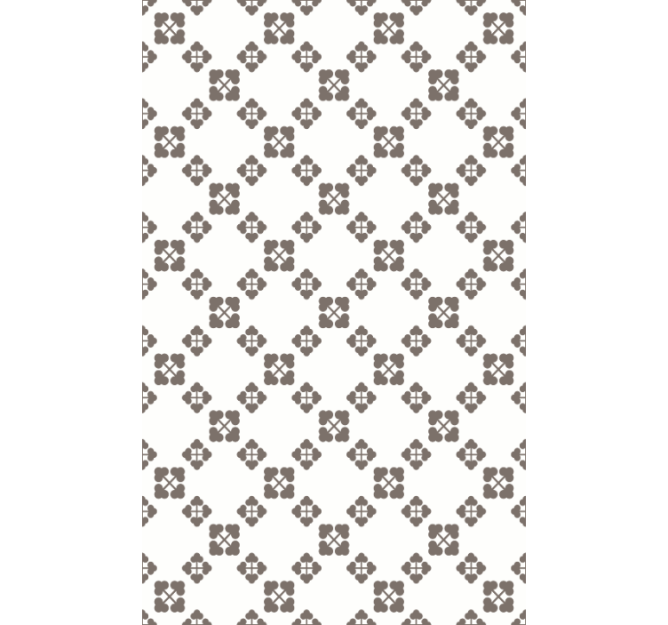 Doğa duvar kağıdı dört yapraklı yonca bej tasarım - TenStickers