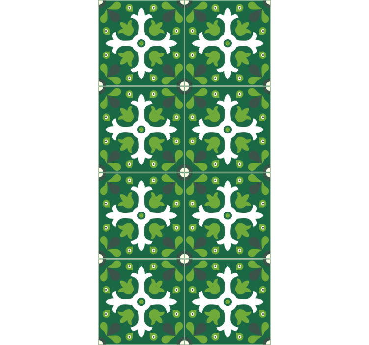 Doğa duvar kağıdı zümrüt botanik deseni - TenStickers