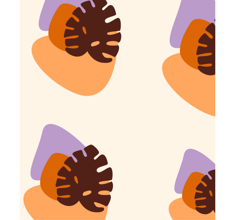 Doğa duvar kağıdı renkli yaprak Şekilleri - TenStickers