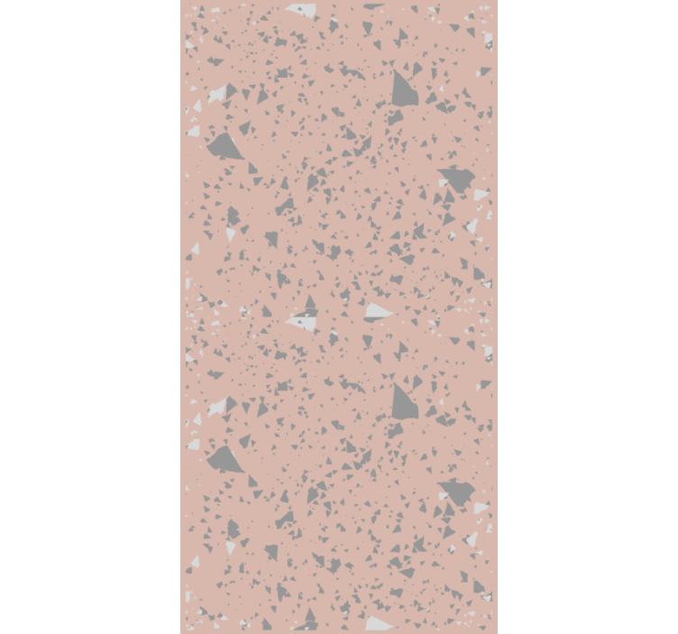 Doku duvar kağıdı pembe ve gri terrazzo - TenStickers
