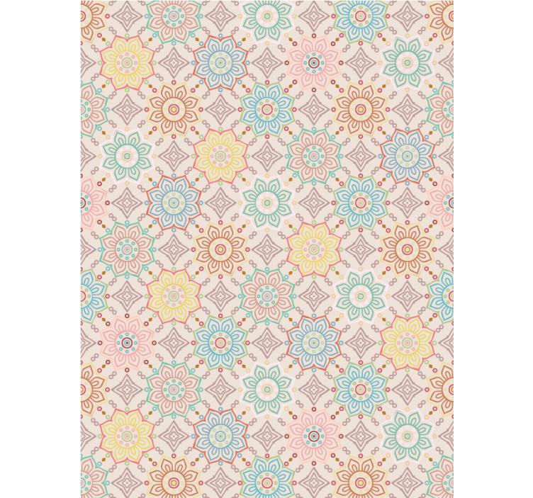 Koridor duvar kağıdı canlı Çiçek konsepti - TenStickers