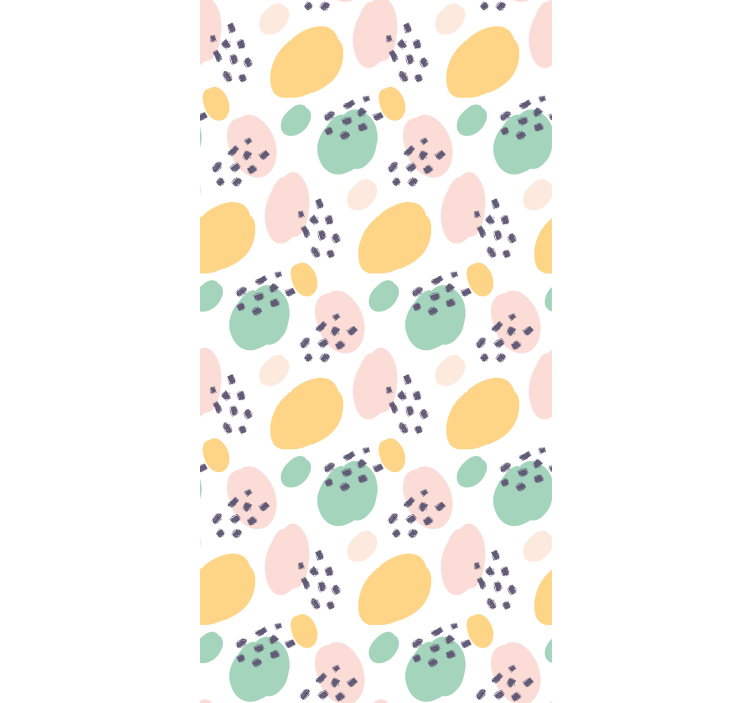 Genç odası duvar kağıdı pastel soyut şekiller - TenStickers
