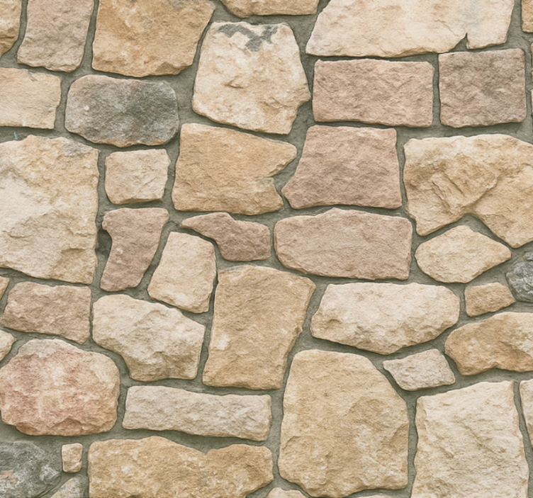 Oturma odası duvar kağıdı bej taş deseni - TenStickers