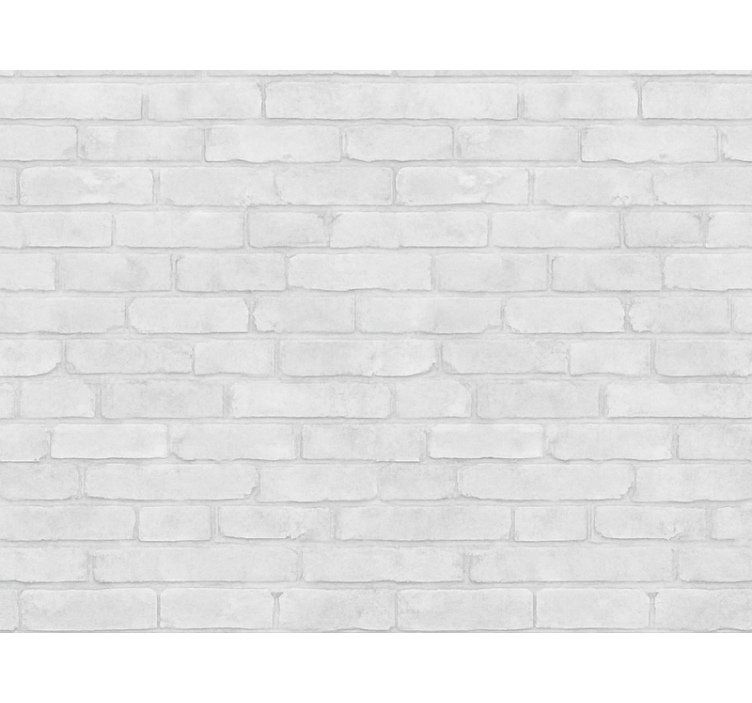 Taklit tuğla duvar kağıdı beyazlaşmış loft tuğlası - TenStickers