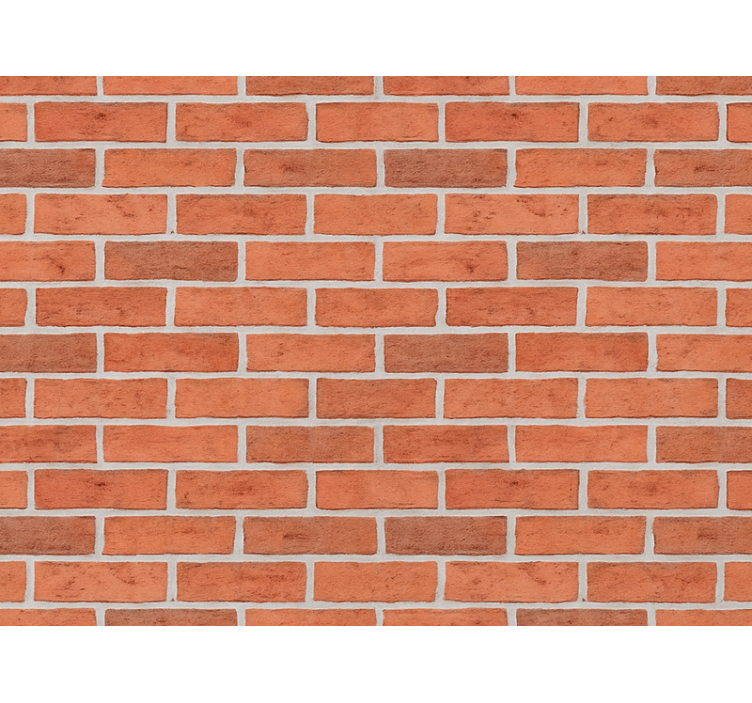 Taklit tuğla duvar kağıdı klasik kırmızı tuğla - TenStickers