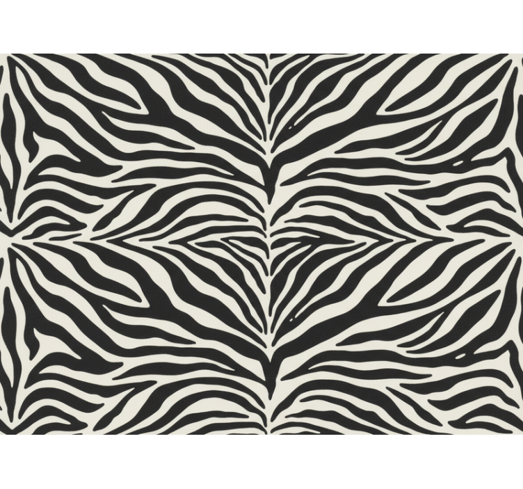 Zebra duvar kağıtları - gerçekçi zebra deseni - TenStickers