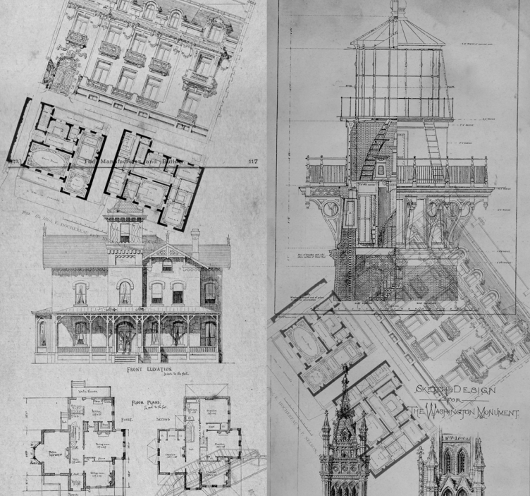 Sahne duvar kağıdı mimari taşlar - TenStickers