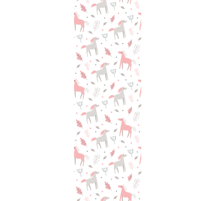 Pastel fauna deseni hayvan duvar kağıdı - TenStickers