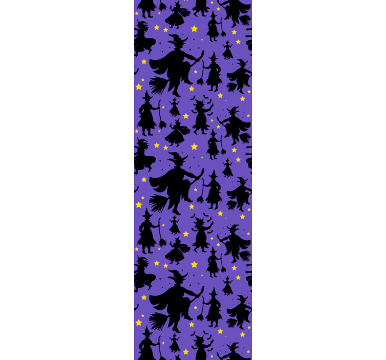 Uçan cadılar bayramı duvar kağıdı - TenStickers