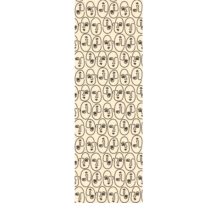 Picasso soyut yüzler soyut duvar kağıdı - TenStickers