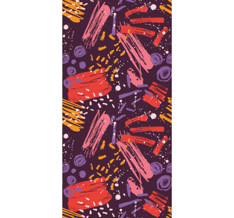 Etkileyici fırça darbeleri soyut duvar kağıdı - TenStickers