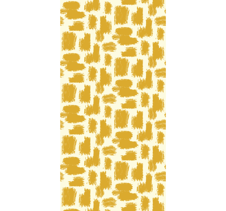 Sarı boya kontur soyut duvar kağıdı - TenStickers