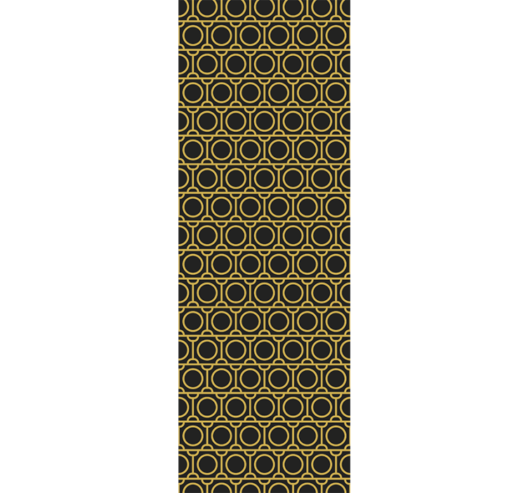 Geometrik halkalar geometrik duvar kağıdı - TenStickers