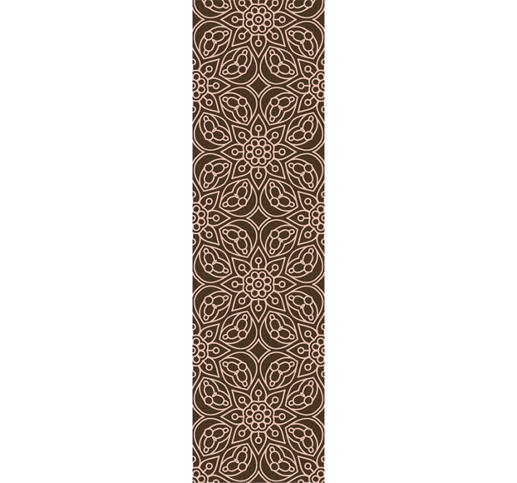 Mandala süsleme çiçekli duvar kağıdı - TenStickers