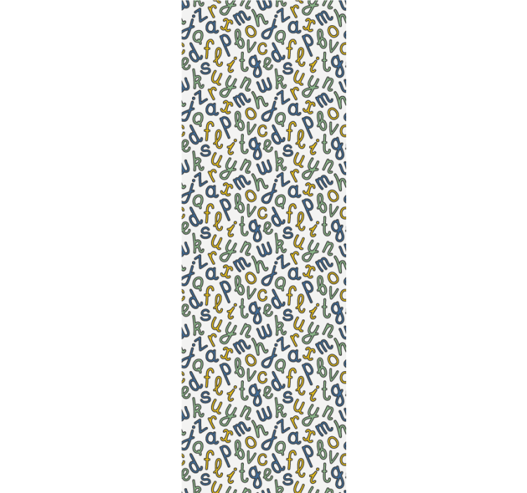 Renkli alfabe mektubu duvar kağıdı - TenStickers