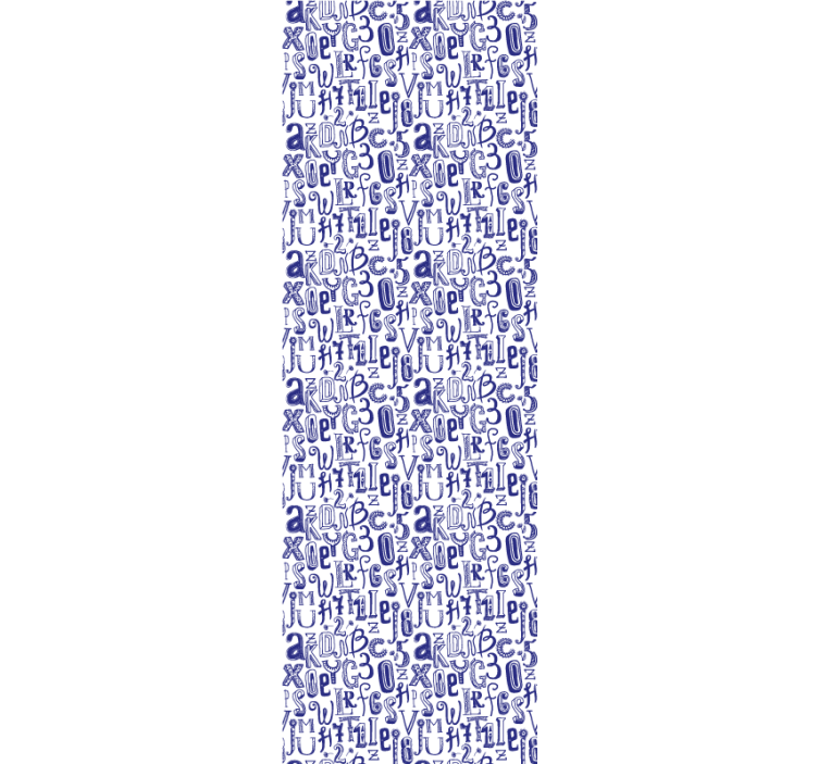 Kelimeler ve sayılar mektup duvar kağıdı - TenStickers