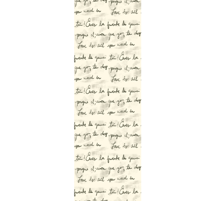 Vintage el yazısı desen duvar kağıdı - TenStickers