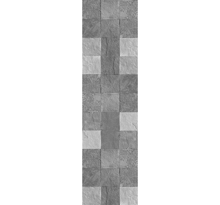 Geometrik taş taş desenli duvar kağıdı - TenStickers