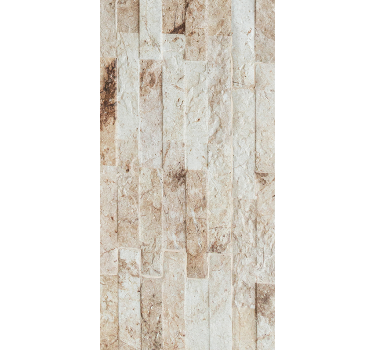 Tuğla desen ayık tonları ahşap efektli duvar kağıdı - TenStickers