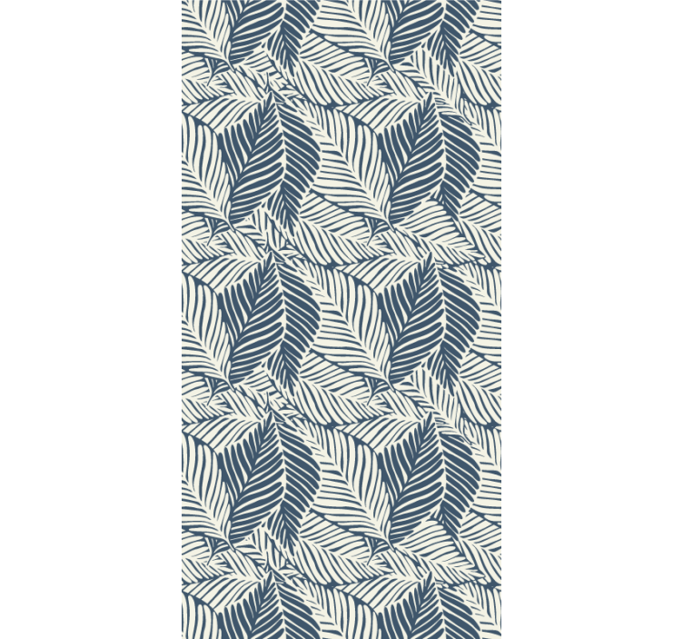 Yapraklı desenler doğa duvar kağıdı - TenStickers