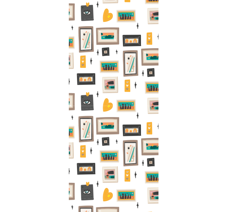 Retro ofis motifleri endüstriyel duvar kağıdı - TenStickers