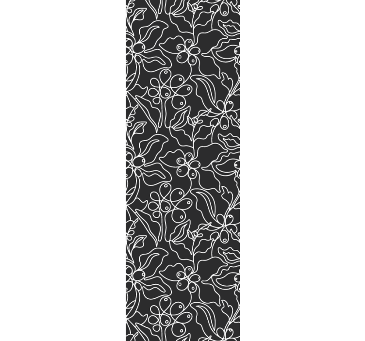 Kahve sanat çizgi deseni modern duvar kağıdı - TenStickers