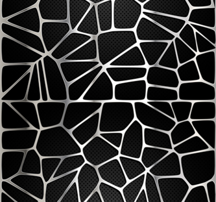 Metalik desen soyut duvar kağıdı - TenStickers