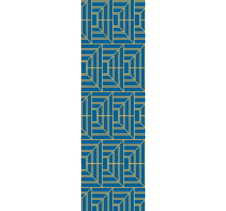 Açısal labirent geometrik duvar kağıdı - TenStickers