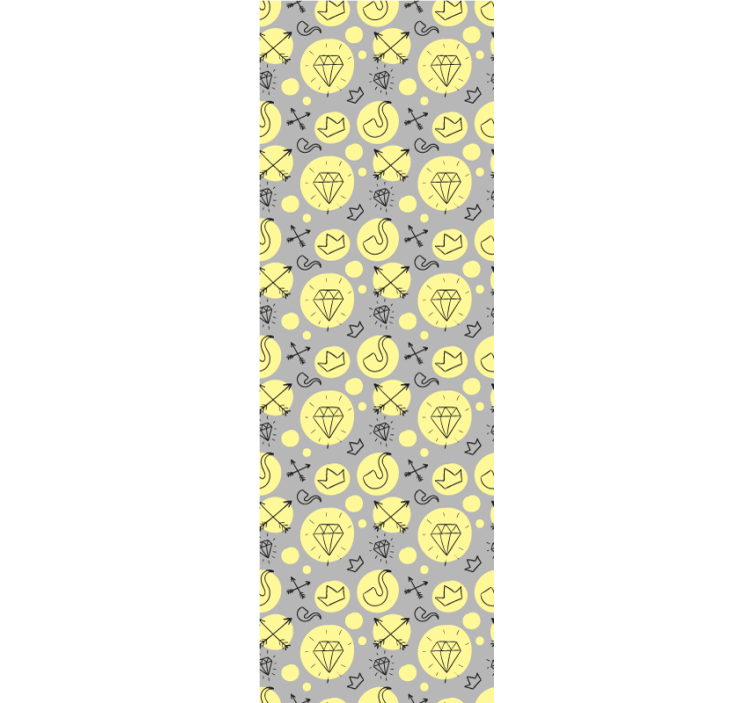 Karalama sembolleri karışımı sanat duvar kağıdı - TenStickers