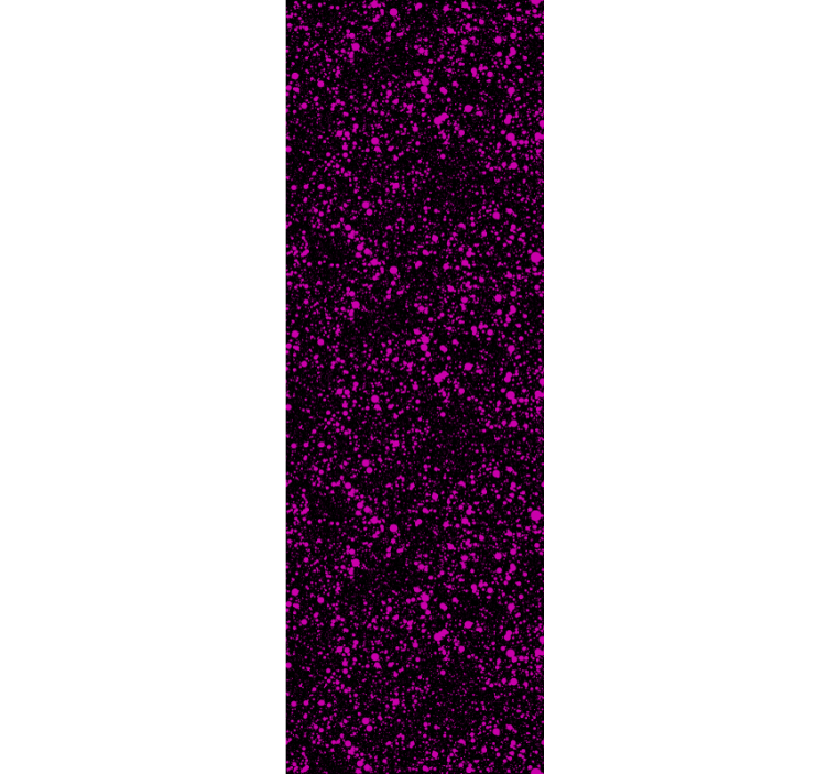 Siyah ve pembe boya sıçrama sanat duvar kağıdı - TenStickers