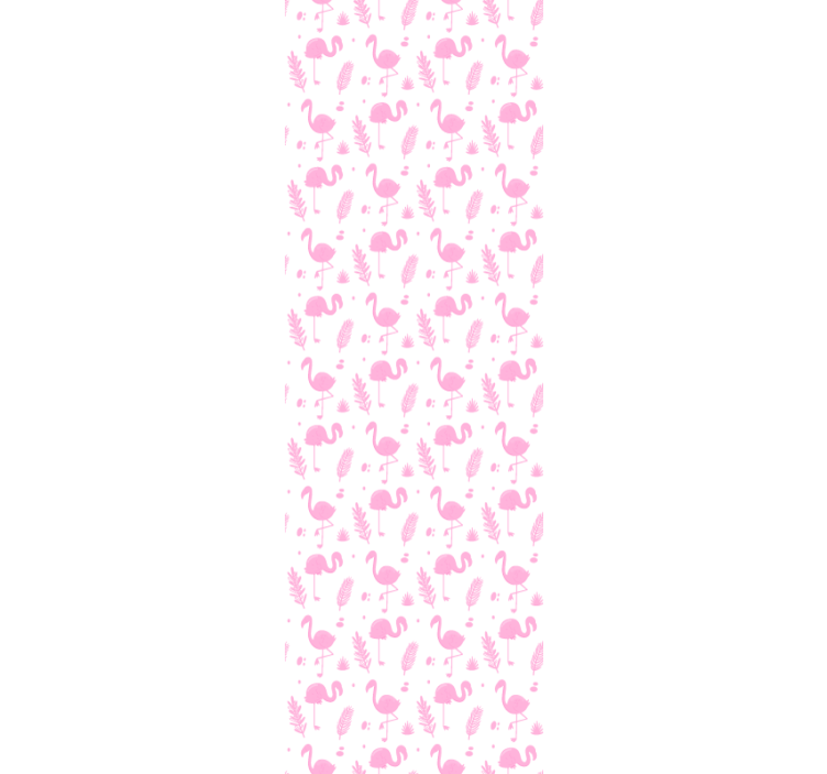 Flamingo motifleri hayvan duvar kağıdı - TenStickers