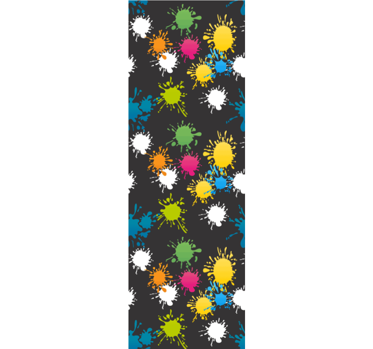 Renkli parti sanat vinil duvar kağıdı - TenStickers