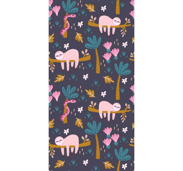 Tembellik ve çocuk duvar kağıdı bırakır - TenStickers