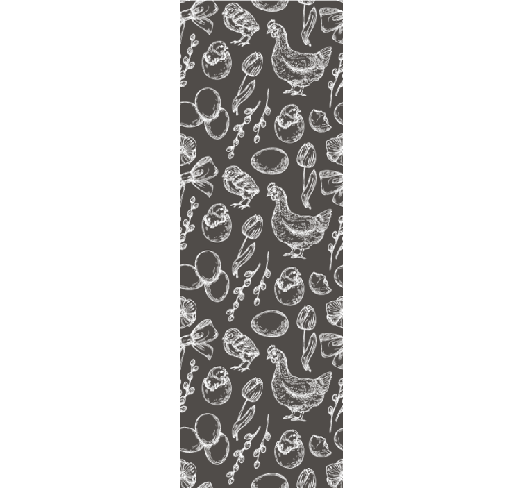 Bahar tavuk yumurtası modern oturma odası duvar kağıdı - TenStickers
