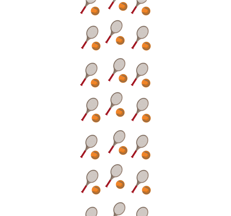 Tenisten ilham alındı özelleştirilebilir duvar kağıdı - TenStickers