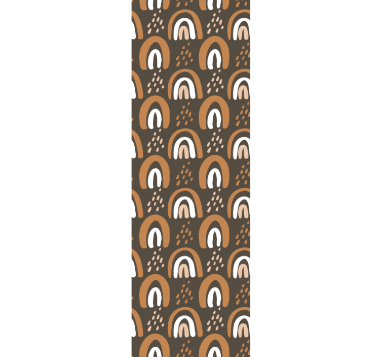 Damla ve yağmur duvar kağıdı ile gökkuşağı deseni - TenStickers