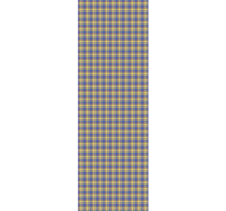 Geometrik ekose desen kare duvar kağıdı - TenStickers