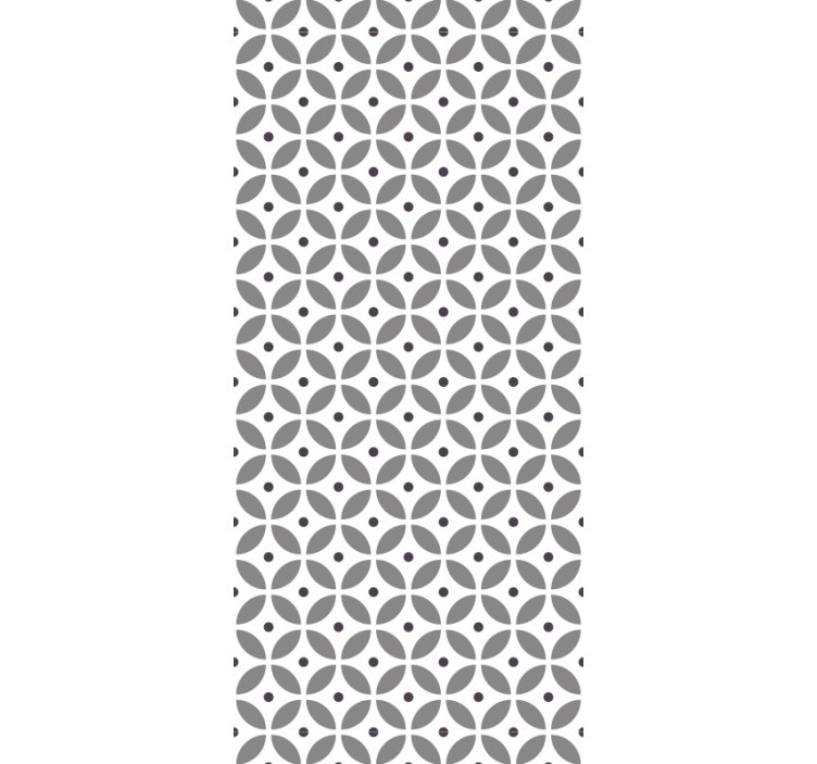 İskandinav tarzı daireler soyut duvar kağıdı - TenStickers