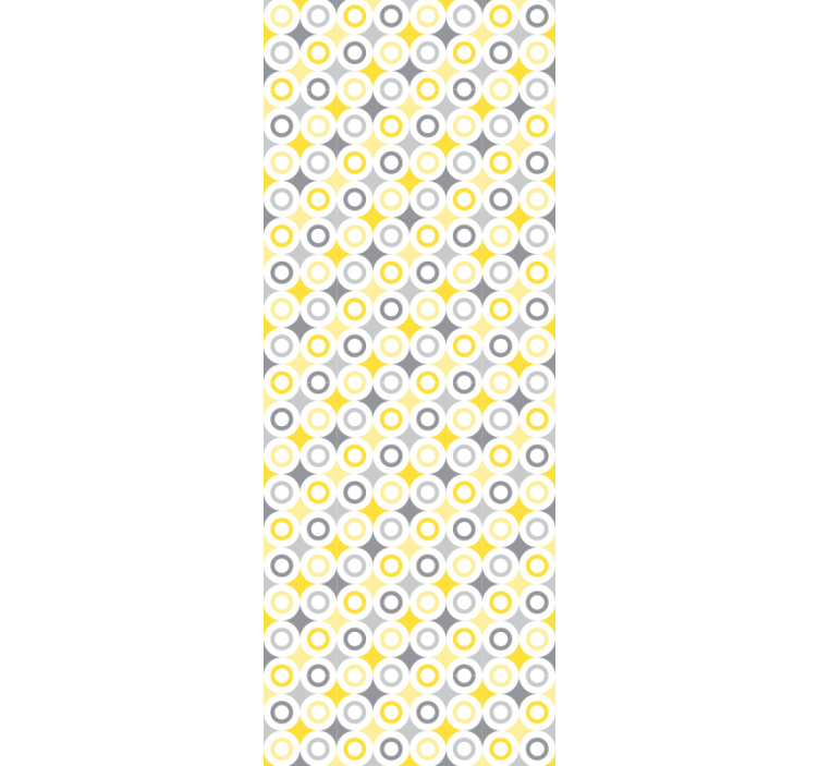 Dairesel desen lekeli duvar kağıdı - TenStickers