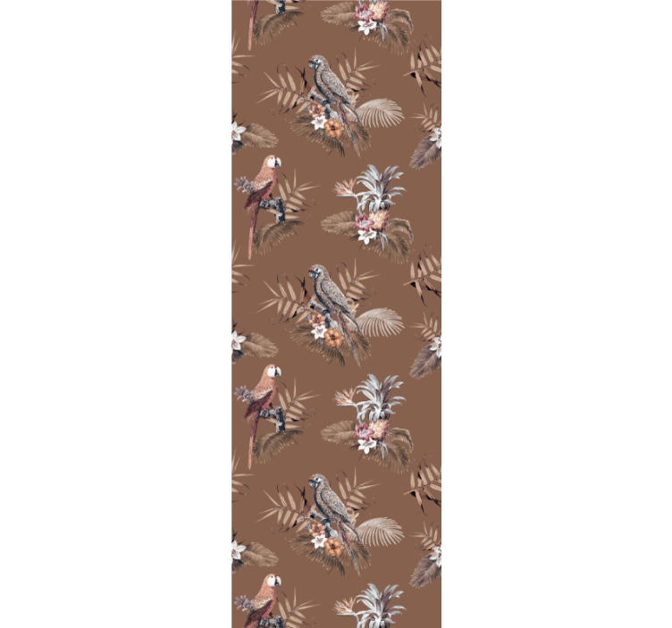 Tropikal kuş motifi kuşlar duvar kağıdı - TenStickers