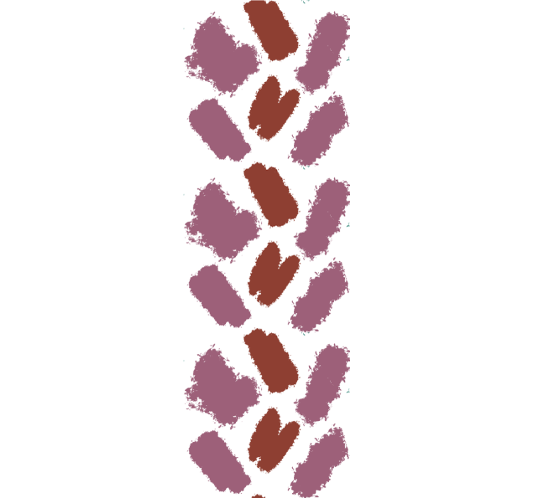 Kahverengi fırça darbeleri soyut duvar kağıdı - TenStickers