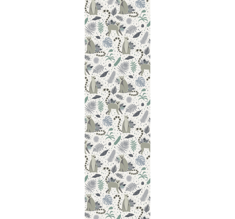 Safari hayvan desenleri hayvan duvar kağıdı - TenStickers