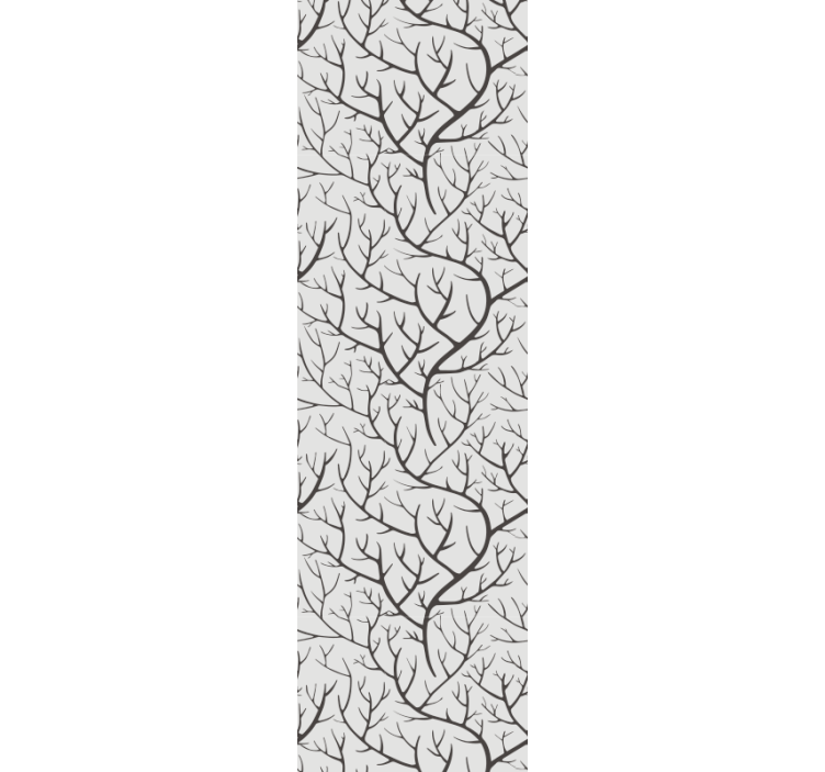 çıplak dallar deseni ağaç duvar kağıdı - TenStickers