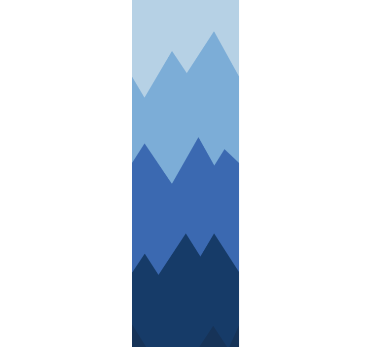 Aralığı yorgan beyaz ve mavi modern duvar kağıdı - TenStickers