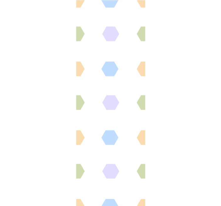 çok renkli altıgenler kare duvar kağıdı - TenStickers