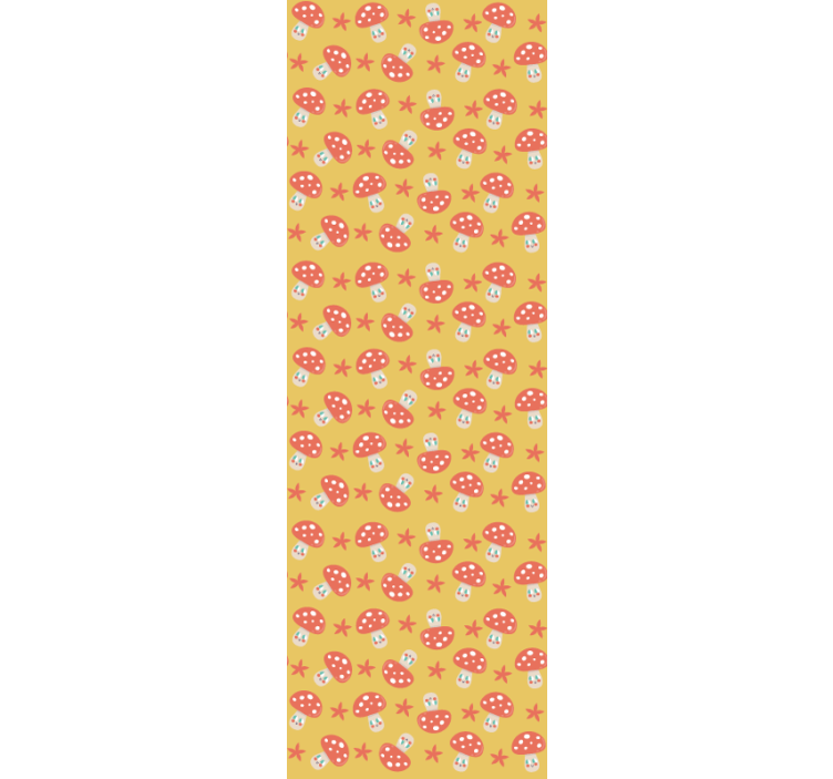 Eğlenceli mantar deseni duvar kağıdı süslemeleri - TenStickers