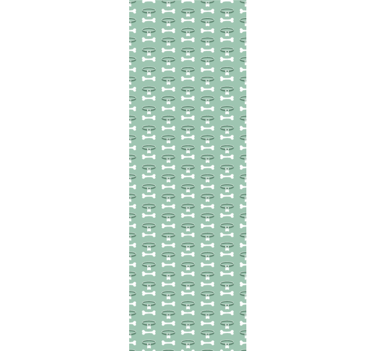 Inanılmaz parlak köpek deseni duvar kağıdı - TenStickers